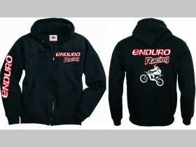 Enduro Racing  mikina na zips s kapucou stiahnuteľnou šnúrkami